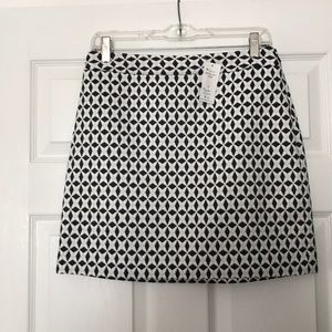 Banana Republic black and white miniskirt